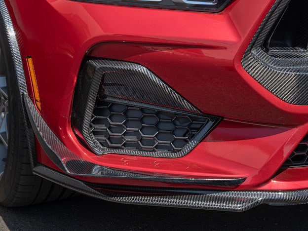2024-Up Mustang GT S650 | CARBON FIBER Front Side Grille Insert Replacement Pair